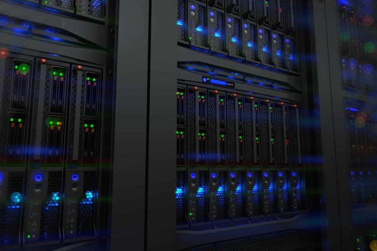 Servers,In,Modern,Data,Center.,Low,Dof